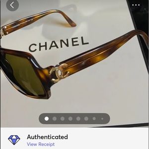 Chanel Sunglasses authentic luxury fashion brand name designer logo Havana